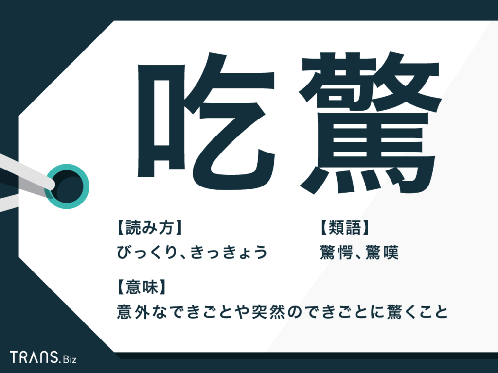 吃驚 の読み方は びっくり 意味と類語の 驚愕 も解説 Trans Biz