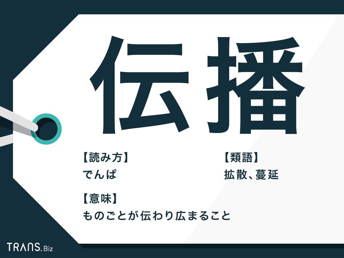 伝播 の意味とは 伝搬 や 伝染 との違いと類語も紹介 Trans Biz