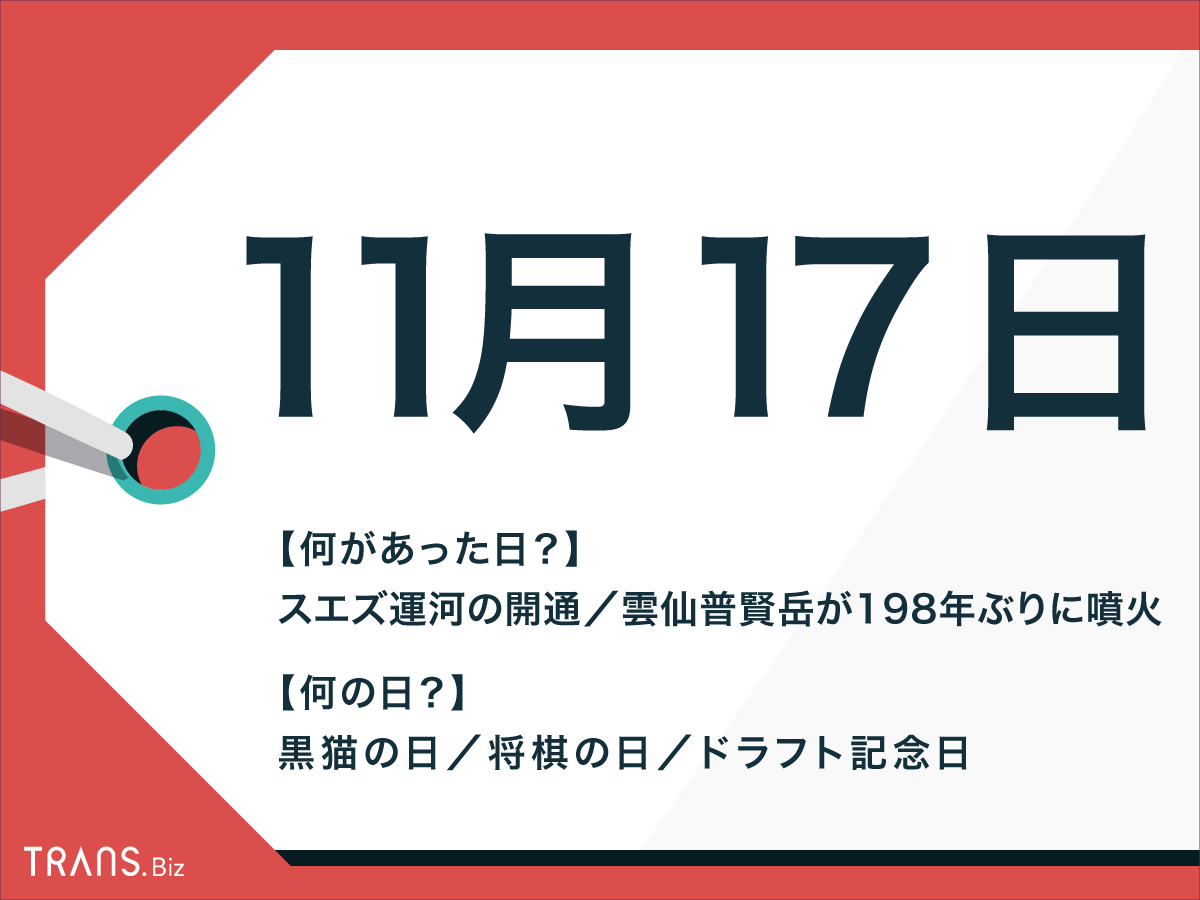 11月17日はなんの日 黒猫の日 の記念日や誕生花 誕生石も Trans Biz