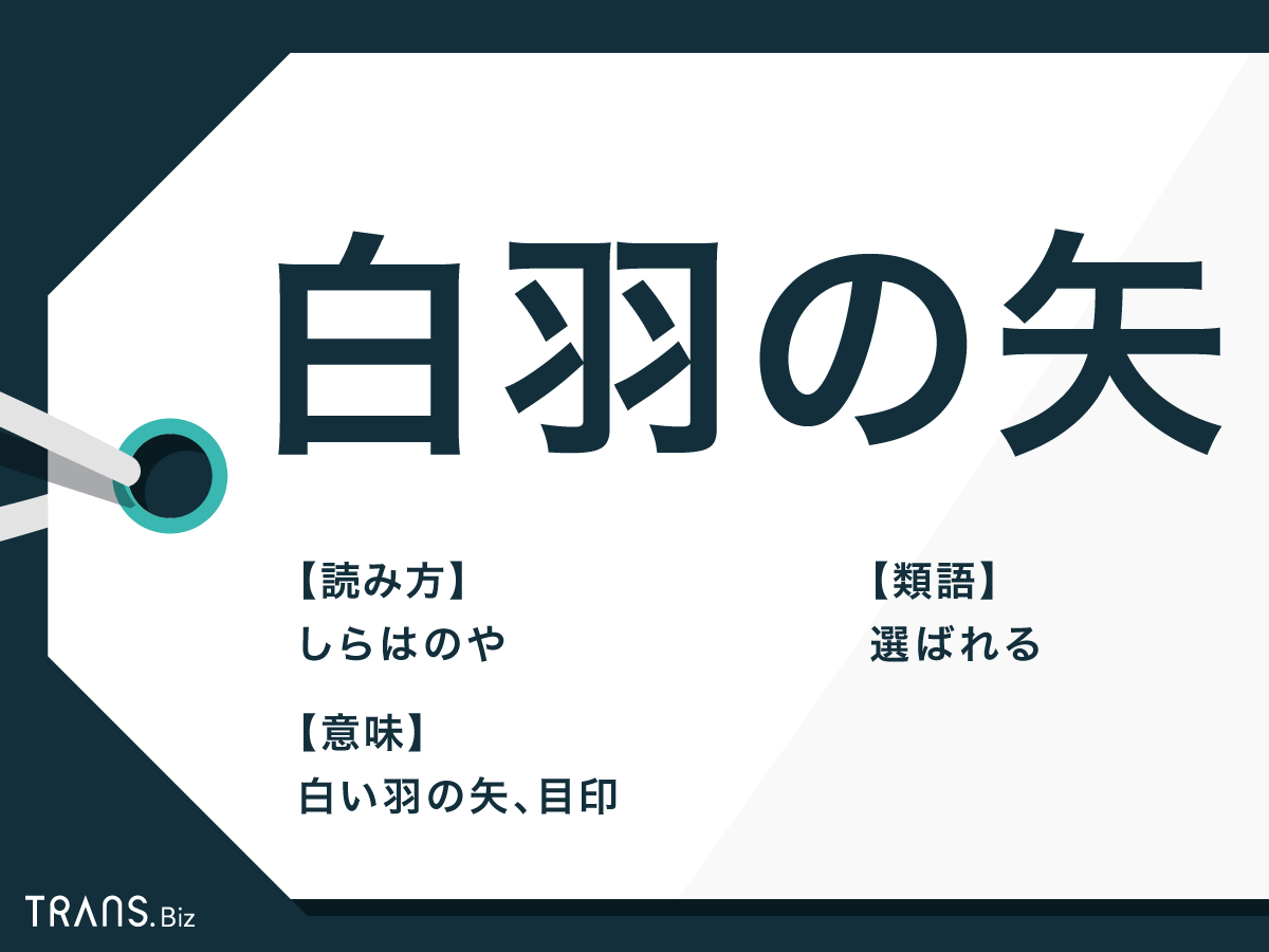 白羽の矢」の意味とは？「白羽の矢が立つ」や間違いやすい例も | TRANS.Biz
