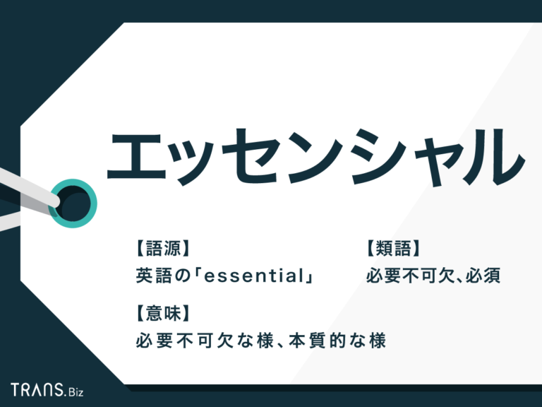 エッセンシャルの意味